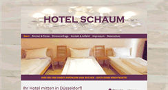 Desktop Screenshot of hotel-schaum.de