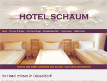 Tablet Screenshot of hotel-schaum.de